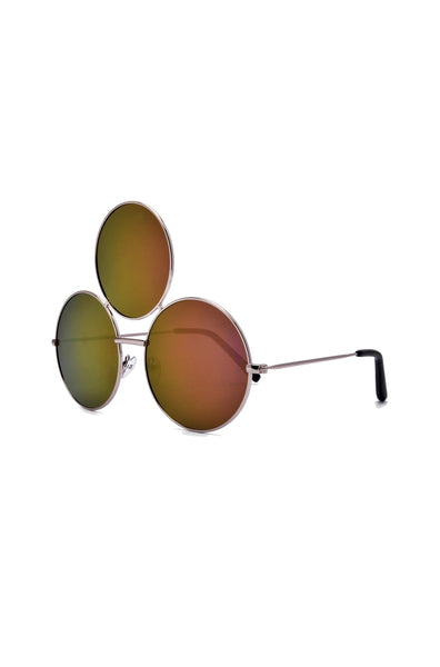 "Third"-TRIPLE ROUND LENS Sunglasses
